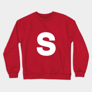 Lowercase Letter S - Fun Halloween Costume Crewneck Sweatshirt